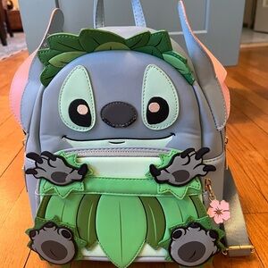 Loungefly mini backpack, inspired by Disney's Lilo & Stitch Luau